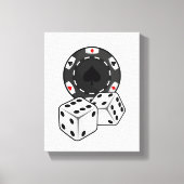 Toile Chip & Dice pour Poker (Recto)