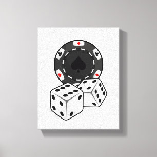 Toile Chip & Dice pour Poker