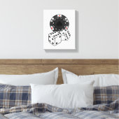 Toile Chip & Dice pour Poker (Insitu(Chambre))