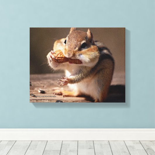 Toile Chipmunk Le Farce Sur Le Visage (Insitu (Plancher de Bois))