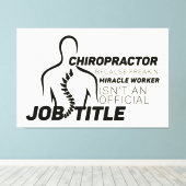 Toile Chiropraticien Parce que Faiseur de Miracles Pas u (Insitu (Plancher de Bois))