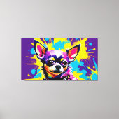 TOILE CHIUAHUA POPART ABSTRAIT (Recto)