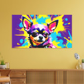 TOILE CHIUAHUA POPART ABSTRAIT (Insitu(Salon))