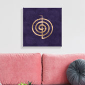 Toile Cho Ku Rei - or sur lotus violet (Insitu(Salon))