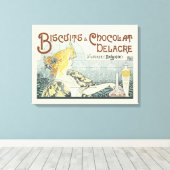 Toile Chocolat Art Nouveau Femme (Insitu (Plancher de Bois))