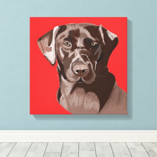 Toile Chocolat Brown Labrador (Insitu (Plancher de Bois))