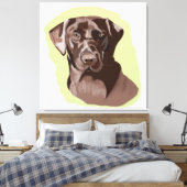 Toile Chocolat Brown Labrador (Insitu(Chambre))