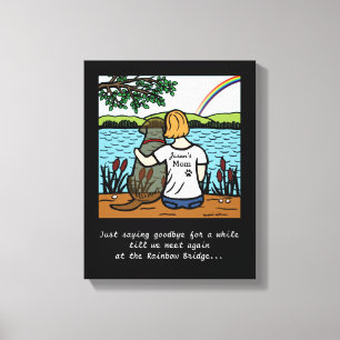 Toile Chocolat Labrador Angel and Mom Canvas