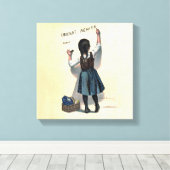 Toile Chocolat Menier Petite fille Mur écriture (Insitu (Plancher de Bois))