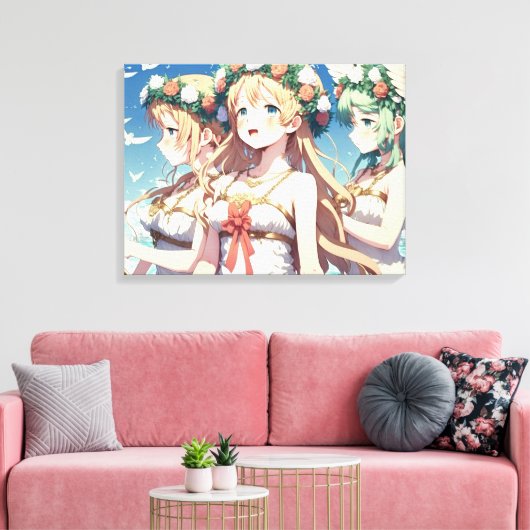 Toile Choeur d'anime (Insitu(Salon))
