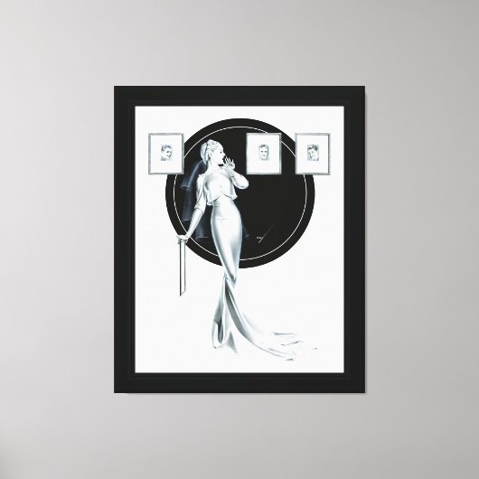 Toile Choix de son homme par George Petty (Recto)