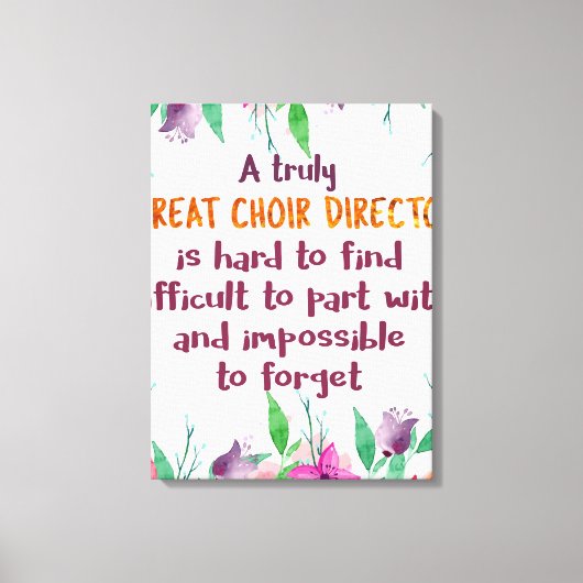 Toile Chorale Directeur Chorus enseignant Appréciation C (Recto)