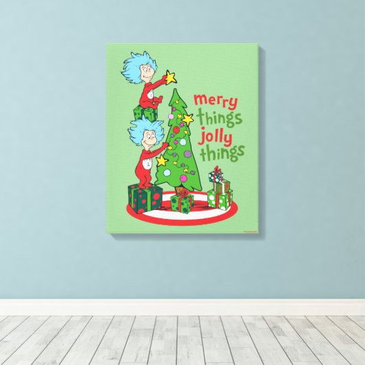 Toile Chose Une Chose Deux Merry Things Jolly Things (Insitu (Plancher de Bois))