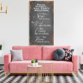 Toile Choses que vous ne pouvez pas récupérer enrobage d (Insitu(Salon))