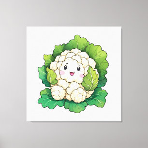 Toile Chou-fleur Kawaii