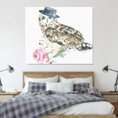 Toile Chouette aquarelle (Insitu(Chambre))