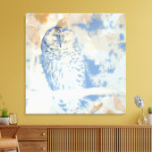 Toile Chouette [conception] 30 po x 30 po (Insitu(Salon))