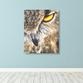 Toile Chouette d'aigle d'Eurasie (Bubo bubo) (Insitu (Plancher de Bois))