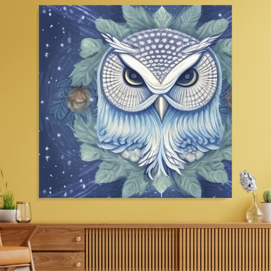 Toile Chouette de forêt d'Imaginaires mystique (Insitu(Salon))