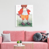 Toile Chouette de golf Remarquer le silence est doré (Insitu(Salon))