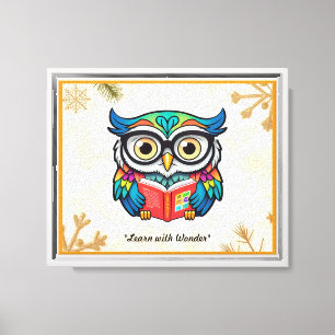 Toile "Chouette de la sagesse"