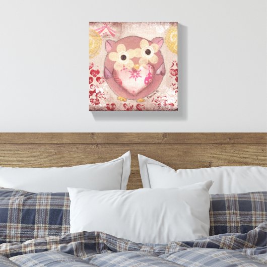 Toile Chouette de vacances (Insitu(Chambre))