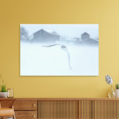 Toile Chouette Neige En Vol En Hiver (Insitu(Salon))