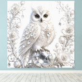 Toile Chouette Perle de Cristal Blanc (Insitu (Plancher de Bois))
