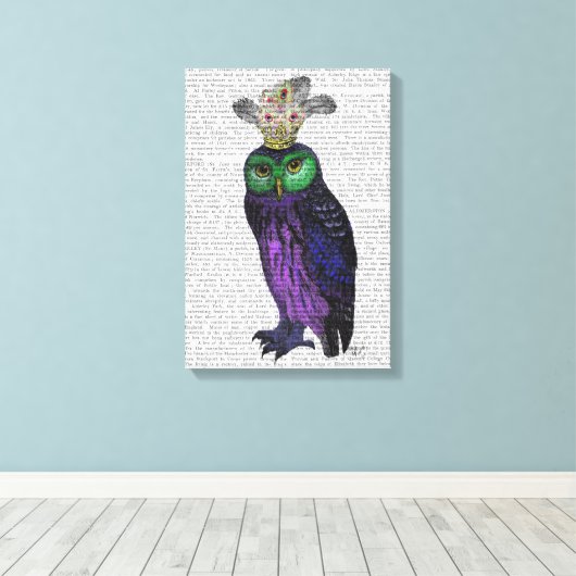 Toile Chouette pourpre (Insitu (Plancher de Bois))