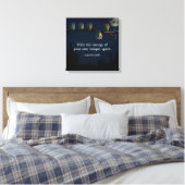 Toile Chouette qui est différent avec un collage de devi (Insitu(Chambre))