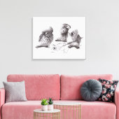 Toile Chouettes d'artistes ironiques (Insitu(Salon))