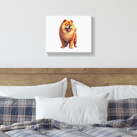 Toile Chow Chow Chien Chien chinois race pour un Chow Ch (Insitu(Chambre))
