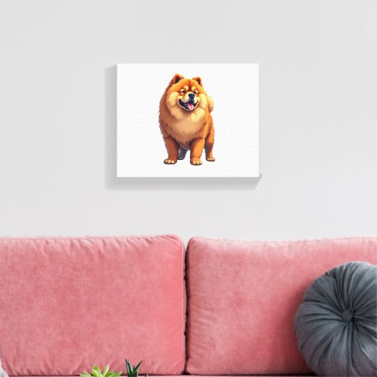 Toile Chow Chow Chien Chien chinois race pour un Chow Ch (Insitu(Salon))