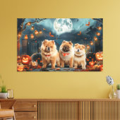 Toile Chow Chow Halloween Éffrayant (Insitu(Salon))