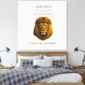 Toile chrétienne Lion de Juda - Jésus-Christ (Insitu(Chambre))