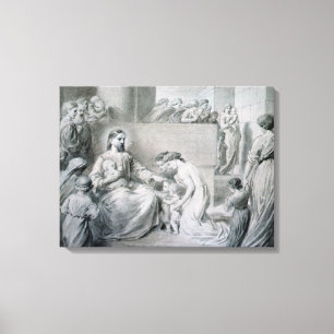 Toile Christ Bénir les petits enfants
