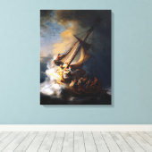 Toile Christ dans la tempête sur la mer de Galilée, 1633 (Insitu (Plancher de Bois))