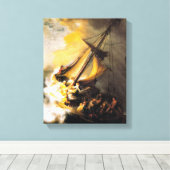 Toile Christ dans la tempête sur la mer de Galilée- Remb (Insitu (Plancher de Bois))