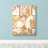 Toile Christ dans un cheval blanc (Insitu (Plancher de Bois))