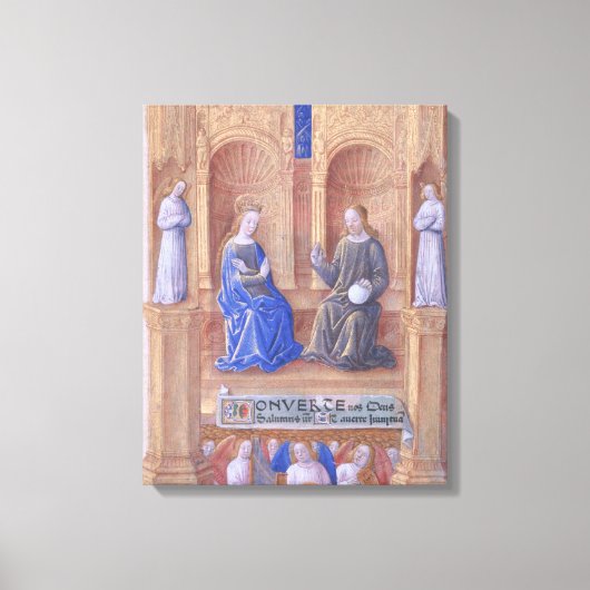 Toile Christ et la Vierge Marie Enthronée (Recto)