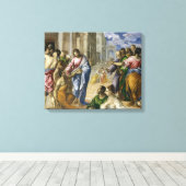 Toile Christ guérir les aveugles (Insitu (Plancher de Bois))