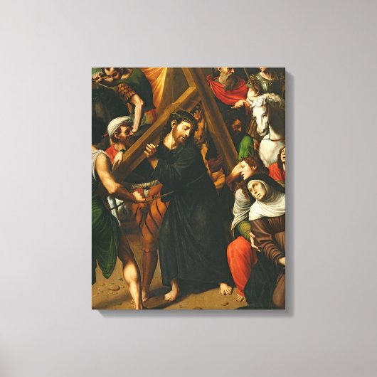 Toile Christ porte la croix (Recto)