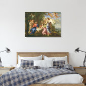 Toile Christ servi par les Anges, c.1650 (huile sur toil (Insitu(Chambre))