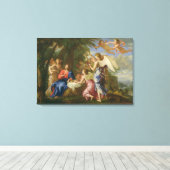 Toile Christ servi par les Anges, c.1650 (huile sur toil (Insitu (Plancher de Bois))