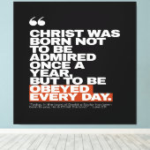 Toile Christ Was Born to Be Obeyed (Insitu (Plancher de Bois))