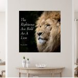 Toile Christian Art, Bold as a Lion, Prov. 28 - 1<br><div class="desc">Proverbes 28 vs 1 Texte de l'Écriture de la Bible : Les Juifs sont Téméraires comme un lion avec l'image design d'un lion sur un arrière - plan sombre. Art mural chrétien inspirationnel - impression de toile enveloppée. Pour les croyants évangéliques de la foi biblique.</div>