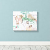 Toile Christian Artwork Le bon samaritain (Insitu (Plancher de Bois))