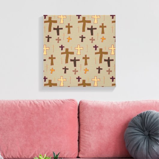 Toile Christian Crosses on Neutral background (Insitu(Salon))