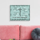 Toile Christian I Can Only Imagine Cross Lyric Foliing (Insitu(Salon))