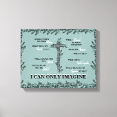 Toile Christian I Can Only Imagine Cross Lyric Foliing (Recto)